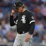 
              Chicago White Sox manager Tony La Russa walks to the dugout after removing starting pitcher Lance Lynn from the game in the fifth inning of a baseball game against the Cleveland Guardians, Monday, July 11, 2022, in Cleveland. (AP Photo/David Dermer)
            