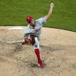 
              Philadelphia Phillies starting pitcher Ranger Suarez delivers during the sixth inning of a baseball game against the Philadelphia Phillies in Pittsburgh, Saturday, July 30, 2022. (AP Photo/Gene J. Puskar)
            
