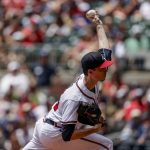 
              Atlanta Braves' Max Fried pitches against the Arizona Diamondbacks during the first inning of a baseball game Sunday, July 31, 2022, in Atlanta. (AP Photo/Butch Dill)
            