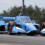 
              Alex Palou competes during an IndyCar auto race at Mid-Ohio Sports Car Course in Lexington, Ohio, Sunday, July 3, 2022. (AP Photo/Tom E. Puskar)
            
