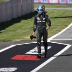 
              Mercedes driver George Russell of Britain walks back to his pits after he crashed into the track wall during a qualifying session at the Red Bull Ring racetrack in Spielberg, Austria, Friday, July 8, 2022. The Austrian F1 Grand Prix will be held on Sunday July 10, 2022. (Christian Bruna/Pool via AP)
            