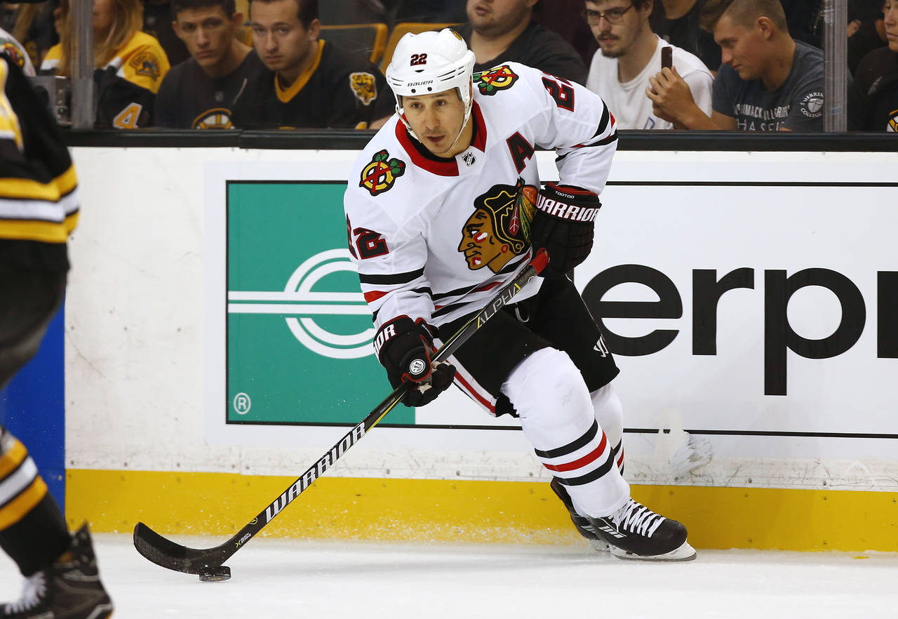 FILE -Chicago Blackhawks' Jordin Tootoo during the third period of the Bruins 4-2 win over the Chic...
