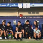 
              Argentina´s national women´s soccer team players sit on the bench during a training session at the Argentina Football Association, in Buenos Aires, Argentina, Thursdays, June 16, 2022. Argentina will play the Copa America from July 8 to 30 in Colombia and will be part of Group B together with Brasil, Perú, Venezuela and Uruguay. (AP Photo/Gustavo Garello)
            