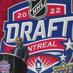 
              Montreal Canadiens owner Geoff Molson speaks at the start of the NHL hockey draft in Montreal on Thursday, July 7, 2022. (Ryan Remiorz/The Canadian Press via AP)
            