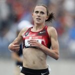 
              FILE - In this Sunday, July 28, 2019, photo, Shelby Houlihan crosses the finish line as she wins the women's 5,000-meter run at the U.S. Championships athletics meet, in Des Moines, Iowa. Increasingly sensitive instruments designed to detect banned substances have the ability to pick up increasingly miniscule amounts of those substances in an athlete’s system. In some cases, athletes ingest them intentionally. But in a growing number of instances, the banned drugs enter their systems in completely unintentional ways. (AP Photo/Charlie Neibergall, File)
            