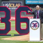 
              Former Minnesota Twins pitcher Jim Kaat speaks during a ceremony to retire his number before their game against he Chicago White Sox, Saturday, July 16, 2022, in Minneapolis. Kaat will be inducted into the Baseball Hall of Fame later this month. (AP Photo/Craig Lassig)
            