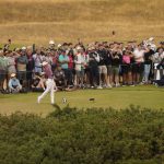 
              Cameron Smith, of Australia, plays from the 9th tee during the final round of the British Open golf championship on the Old Course at St. Andrews, Scotland, Sunday July 17, 2022. (AP Photo/Gerald Herbert)
            