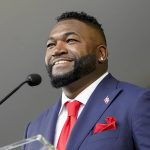 
              Hall of Fame inductee David Ortiz, formerly of the Boston Red Sox, speaks during the National Baseball Hall of Fame induction ceremony, Sunday, July 24, 2022, at the Clark Sports Center in Cooperstown, N.Y. (AP Photo/John Minchillo)
            