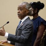
              The Rev. Al Sharpton speaks during a news conference in Chicago, Friday, July 8, 2022. Cherelle Griner, the wife of WNBA star Brittney Griner, joined Sharpton and WNBA players and a union leader the day after Brittney Griner pleaded guilty to drug possession charges in a Russian court. (AP Photo/Nam Y. Huh)
            