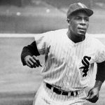 
              FILE - Minnie Minoso, Chicago White Sox outfielder, practices running the bases at Comiskey Park in Chicago, June 1, 1955. Minosa will be posthumously inducted into the Baseball Hall of Fame on Sunday, July 24, 2022. (AP Photo/File)
            