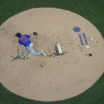 
              Chicago Cubs starting pitcher Justin Steele throws during the first inning of a baseball game against the Milwaukee Brewers Monday, July 4, 2022, in Milwaukee. (AP Photo/Morry Gash)
            
