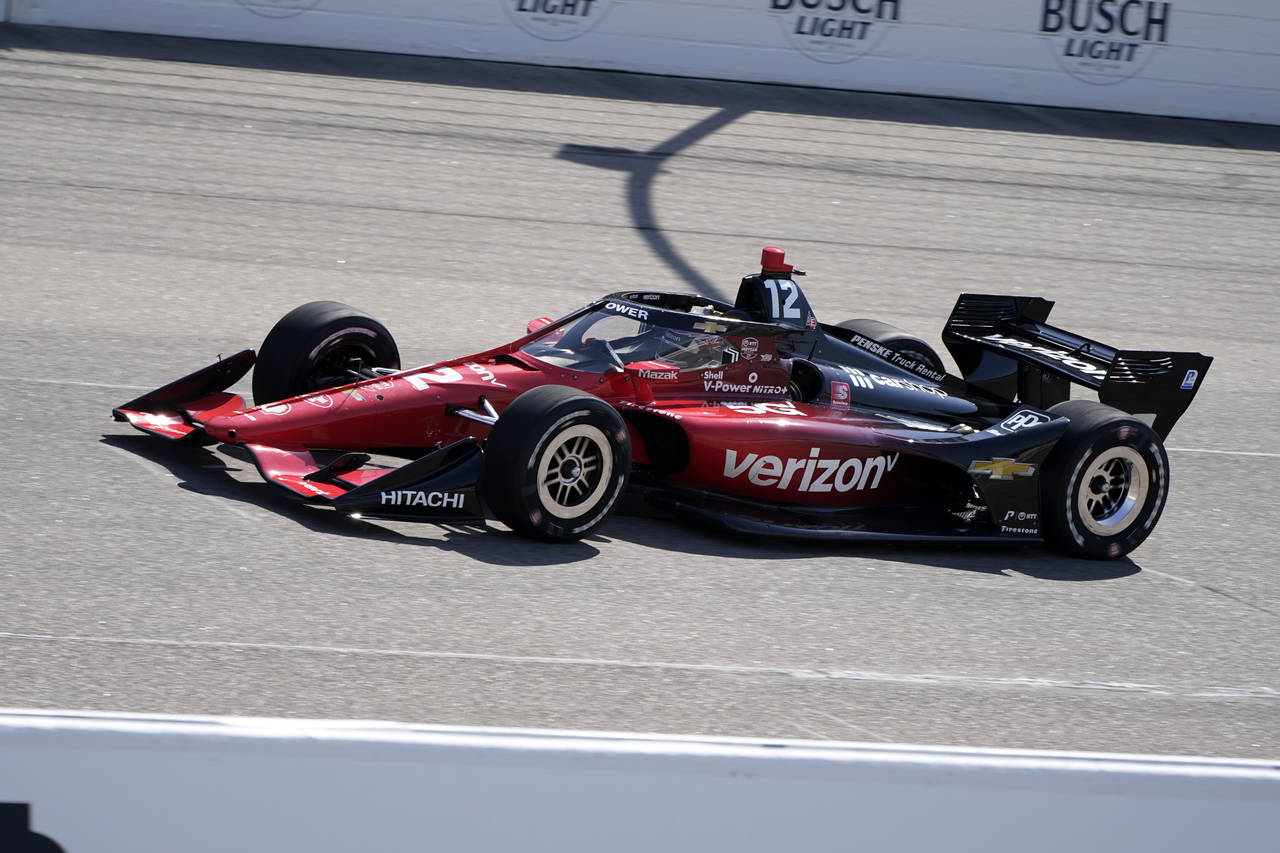 Will Power, of Australia, drives during practice for an IndyCar Series auto race Friday, July 22, 2...