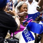
              CORRECTS MONTH TO JULY, NOT JUNE -  Rachel Robinson, widow of Jackie Robinson, cuts the ribbon for the opening of the Jackie Robinson Museum, Tuesday, July 26, 2022, in New York. (AP Photo/Julia Nikhinson)
            