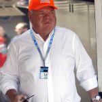 
              FILE - Car owner Chip Ganassi is seen in the paddock before an IndyCar race at Mid-Ohio Sports Car Course in Lexington, Ohio, Sunday, July 4, 2021. There is no love lost between rival team owners Chip Ganassi and Zak Brown, and the two now find themselves entangled over the reigning IndyCar champion. Ganassi says he picked up the option on Alex Palou for 2023, but McLaren Racing says it has signed the Spaniard for next year. (AP Photo/Tom E. Puskar, File)
            