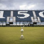 
              FILE - A general view of the Open Championship trophy, The Claret Jug, pictured on the 18th hole during The Open Media Day at St Andrews, Scotland, April 26, 2022. The Open Championship returns to the home of golf on July 14-17 to celebrate the 150th edition of the sport's oldest championship, which dates to 1860 and was first played at St. Andrews in 1873. This will be the 30th time it's on the Old Course, the most of any links on the rotation. (Jane Barlow/PA via AP, file)
            