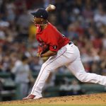 
              Boston Red Sox's Brayan Bello pitches during the fourth inning of a baseball game against the Milwaukee Brewers, Friday, July 29, 2022, in Boston. (AP Photo/Michael Dwyer)
            