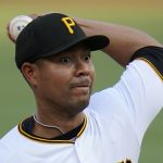 
              Pittsburgh Pirates starting pitcher Jose Quintana delivers during the first inning of the team's baseball game against the Philadelphia Phillies in Pittsburgh, Friday, July 29, 2022. (AP Photo/Gene J. Puskar)
            