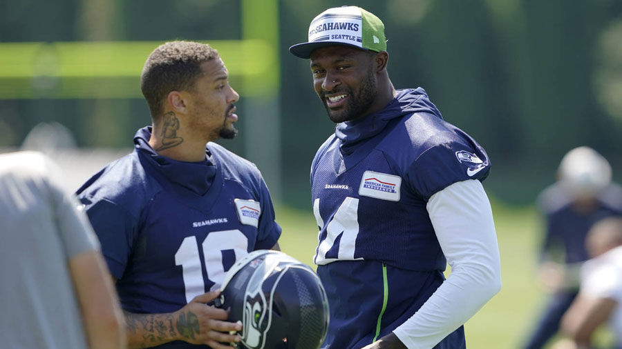 Seahawks training camp: Corners battling DK Metcalf, receiver room - Sports  Illustrated