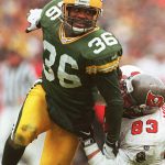 
              Green Bay Packers strong safety LeRoy Butler moves in against the Tampa Bay Buccaneers during the NFC Divisional Playoffs in Green Bay, Wisc., Jan. 4, 1988. After starring for the Seminoles, Butler helped recast the safety position in the NFL and restore Green Bay's glory days during a 12-year career that featured five All-Pro selections and landed him in the Pro Football Hall of Fame's Class of 2022.   (AP Photo/Charles Krupa, File)
            
