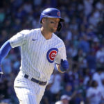 
              Chicago Cubs' Nico Hoerner rounds the bases after his homer off Washington Nationals starting pitcher Josiah Gray during the seventh inning of a baseball game Wednesday, Aug. 10, 2022, in Chicago. (AP Photo/Charles Rex Arbogast)
            