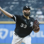 
              Chicago White Sox starting pitcher Lance Lynn delivers against the Kansas City Royals during the first inning of a baseball game Wednesday, Aug. 31, 2022, in Chicago. (AP Photo/Kamil Krzaczynski)
            