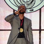 
              Golden State Warriors Stephen Curry greets the crowd after his number and jersey were retired at Davidson College on Wednesday, Aug. 31, 2022, in Davidson, N.C. Curry was also inducted into the school's Hall of Fame and had his graduation ceremony. (AP Photo/Chris Carlson)
            