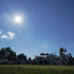 
              Rory McIlroy, of Northern Ireland, watches his shot on the 11th tee during the first round of the BMW Championship golf tournament at Wilmington Country Club, Thursday, Aug. 18, 2022, in Wilmington, Del. (AP Photo/Julio Cortez)
            