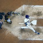 
              Milwaukee Brewers' Garrett Mitchell hitsa two-run home run during the eighth inning of a baseball game against the Pittsburgh Pirates Monday, Aug. 29, 2022, in Milwaukee. (AP Photo/Morry Gash)
            