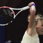 
              Anett Kontaveit, of Estonia, returns a shot to Jaqueline Adina Cristian, of Romania, during the first round of the US Open tennis championships, Monday, Aug. 29, 2022, in New York. (AP Photo/Julia Nikhinson)
            