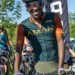 
              In this photo provided by Joseph Viger, Kenyan cyclist Sule Kangangi poses for a picture at a gravel race, in Vermont, Saturday, Aug. 27, 2022. Kangangi died in a crash later in the day, while competing in the race. (Joseph Viger via AP)
            