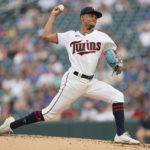 
              Minnesota Twins starting pitcher Chris Archer delivers against the Detroit Tigers during the second inning of a baseball game Tuesday, Aug. 2, 2022 in Minneapolis. (AP Photo/Abbie Parr)
            
