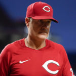 
              Cincinnati Reds manager David Bell walks to the dugout during the seventh inning of the second baseball game of a doubleheader against the Pittsburgh Pirates, Thursday, July 7, 2022, in Cincinnati. (AP Photo/Jeff Dean)
            