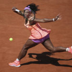 
              FILE - Serena Williams of the U.S. returns in the final of the French Open tennis tournament against Lucie Safarova of the Czech Republic at the Roland Garros stadium, in Paris, France, Saturday, June 6, 2015. Saying “the countdown has begun,” 23-time Grand Slam champion Serena Williams said Tuesday, Aug. 9, 2022, she is ready to step away from tennis so she can turn her focus to having another child and her business interests, presaging the end of a career that transcended sports. (AP Photo/David Vincent, File)
            