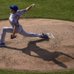 
              New York Mets starting pitcher Chris Bassitt throws during the fourth inning of the team's baseball game against the Washington Nationals at Nationals Park, Wednesday, Aug. 3, 2022, in Washington. (AP Photo/Alex Brandon)
            