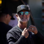 
              Miami Marlins manager Don Mattingly watches from the dugout during the eighth inning of a baseball game against the Oakland Athletics in Oakland, Calif., Wednesday, Aug. 24, 2022. (AP Photo/Jeff Chiu)
            
