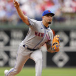 
              New York Mets' Jose Butto pitches during the second inning of a baseball game against the Philadelphia Phillies, Sunday, Aug. 21, 2022, in Philadelphia. (AP Photo/Matt Slocum)
            