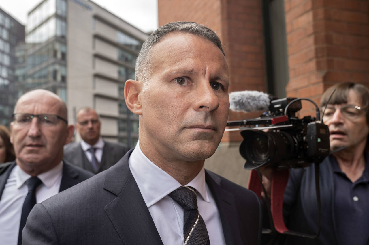 Former Manchester United star Ryan Giggs arrives at Manchester Minshull Street Crown Court, in Manc...