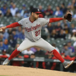 
              Washington Nationals starter Anibal Sanchez delivers a pitch during the first inning of baseball game against the Chicago Cubs, Monday, Aug. 8, 2022, in Chicago. (AP Photo/Paul Beaty)
            