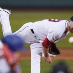 
              Boston Red Sox starting pitcher Josh Winckowski delivers during the first inning of a baseball game against the Toronto Blue Jays, Tuesday, Aug. 23, 2022, in Boston. (AP Photo/Charles Krupa)
            