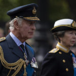 
              Britain's King Charles III, left, and Britain's Anne, Princess Royal, follow the coffin of Queen Elizabeth II during a procession from Buckingham Palace to Westminster Hall in London, Wednesday, Sept. 14, 2022. The Queen will lie in state in Westminster Hall for four full days before her funeral on Monday Sept. 19. (AP Photo/Felipe Dana)
            
