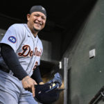 
              Detroit Tigers' Miguel Cabrera walks out of the tunnel before the team's baseball game against the Baltimore Orioles, Wednesday, Sept. 21, 2022, in Baltimore. (AP Photo/Terrance Williams)
            