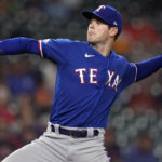 
              Texas Rangers starting pitcher Cole Ragans delivers during the first inning of the team's baseball game against the Houston Astros, Wednesday, Sept. 7, 2022, in Houston. (AP Photo/Eric Christian Smith)
            