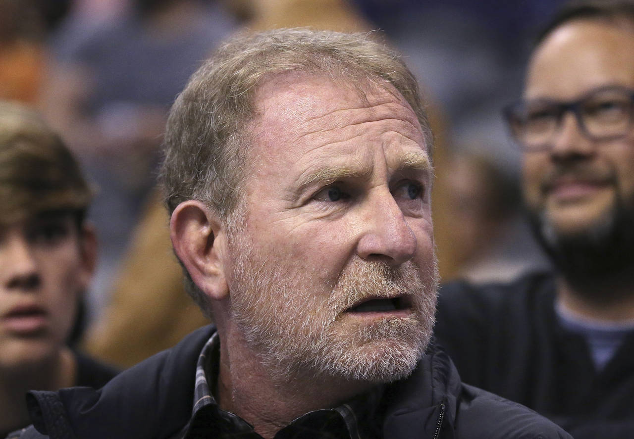 FILE - Phoenix Suns owner Robert Sarver watches the team play against the Memphis Grizzlies during ...