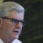
              FILE - Gov. Phil Bryant speaks about his legacy following a life of public service, Jan. 8, 2020, in his office at the Capitol in Jackson, Miss. Newly revealed text messages show how deeply involved the former Mississippi governor was in directing more than $1 million in welfare money to retired NFL quarterback Brett Favre. The texts were in court documents filed Monday, Sept. 12, 2022, in state court by an attorney for the nonprofit known as the Mississippi Community Education Center. (AP Photo/Rogelio V. Solis, File)
            