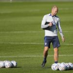 
              US head coach Gregg Berhalter leads a training session of the US soccer team in Cologne, Germany, prior to a friendly match against Japan, Thursday, Sept. 22, 2022. The USA will play Japan in a friendly soccer match as part of the KIRIN CHALLENGE CUP to prepare for the World Cup in Qatar in Duesseldorf on Friday. (AP Photo/Martin Meissner)
            