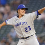 
              Kansas City Royals starting pitcher Zack Greinke delivers during the second inning of the team's baseball game against the Minnesota Twins, Wednesday, Sept. 14, 2022, in Minneapolis. (AP Photo/Abbie Parr)
            