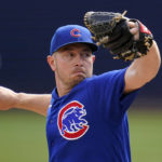 
              Chicago Cubs starting pitcher Adrian Sampson delivers during the second inning of the team's baseball game against the Pittsburgh Pirates in Pittsburgh, Sunday, Sept. 25, 2022. (AP Photo/Gene J. Puskar)
            