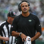 
              New York Jets head coach Robert Saleh reacts during the first half of an NFL football game against the Baltimore Ravens, Sunday, Sept. 11, 2022, in East Rutherford, N.J. (AP Photo/John Munson)
            