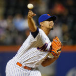 
              New York Mets' Carlos Carrasco pitches during the first inning of the team's baseball game against the Miami Marlins on Tuesday, Sept. 27, 2022, in New York. (AP Photo/Frank Franklin II)
            