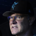 
              Miami Marlins manager Don Mattingly talks with the news media before a baseball game against the Philadelphia Phillies, Sept. 13, 2022, in Miami. Mattingly will not be back as manager of the Marlins next season, a person with knowledge of the matter said. Mattingly’s contract expires when the season ends and he and the team have agreed that a mutual parting is best for both sides, according to the person, who spoke Sunday, Sept. 25, 2022 to The Associated Press on condition of anonymity because there had been no public announcement. (AP Photo/Lynne Sladky)
            